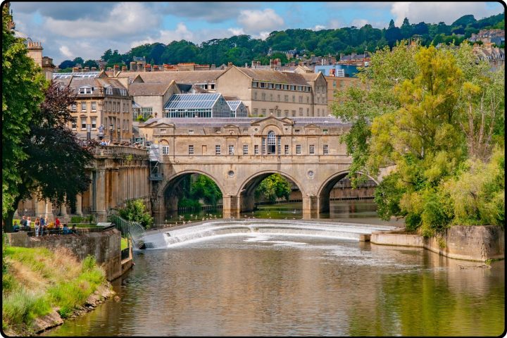 a bridge over a body of water